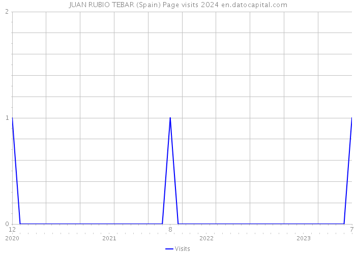 JUAN RUBIO TEBAR (Spain) Page visits 2024 