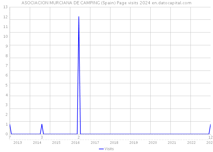 ASOCIACION MURCIANA DE CAMPING (Spain) Page visits 2024 