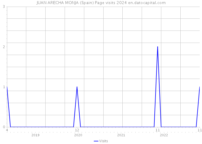 JUAN ARECHA MONJA (Spain) Page visits 2024 