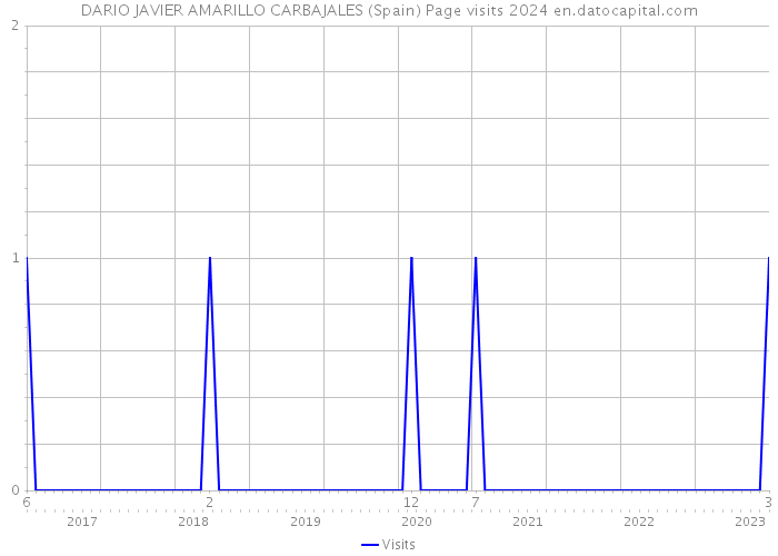 DARIO JAVIER AMARILLO CARBAJALES (Spain) Page visits 2024 