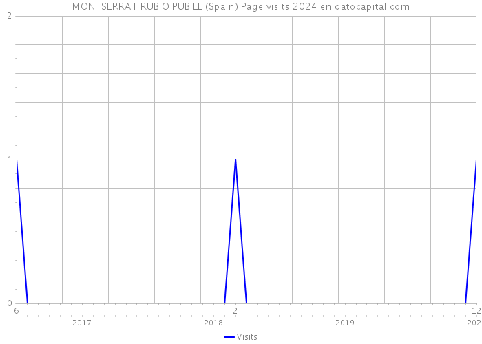 MONTSERRAT RUBIO PUBILL (Spain) Page visits 2024 