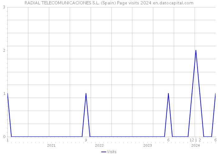 RADIAL TELECOMUNICACIONES S.L. (Spain) Page visits 2024 