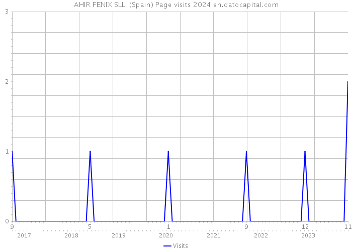 AHIR FENIX SLL. (Spain) Page visits 2024 