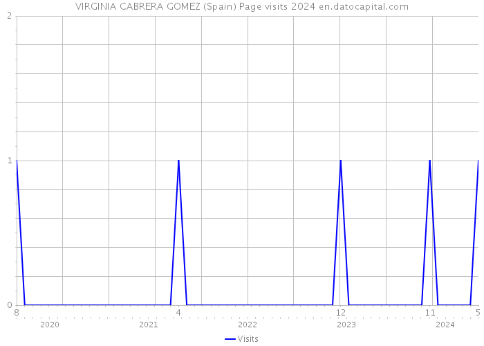 VIRGINIA CABRERA GOMEZ (Spain) Page visits 2024 