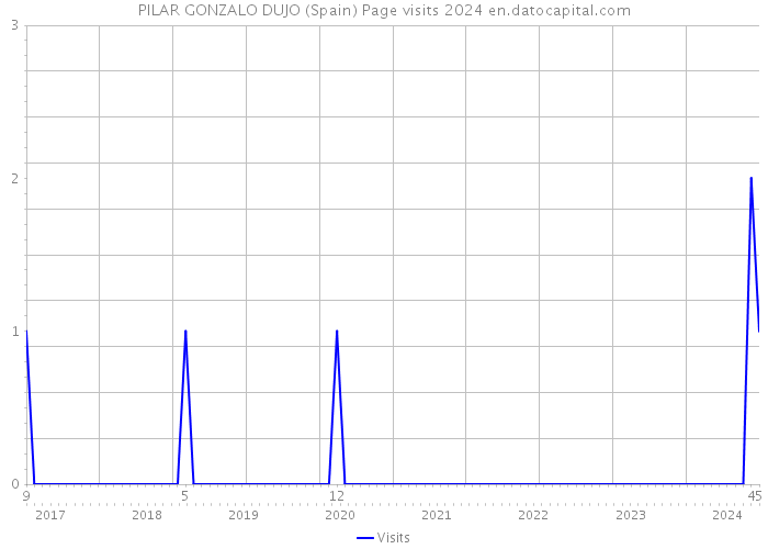 PILAR GONZALO DUJO (Spain) Page visits 2024 