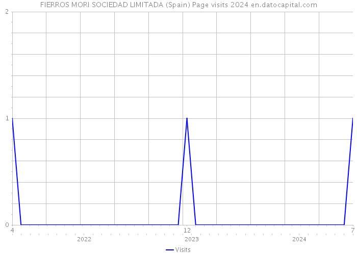 FIERROS MORI SOCIEDAD LIMITADA (Spain) Page visits 2024 