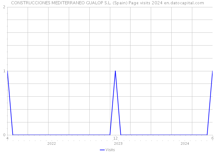 CONSTRUCCIONES MEDITERRANEO GUALOP S.L. (Spain) Page visits 2024 