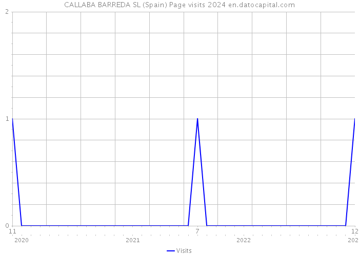 CALLABA BARREDA SL (Spain) Page visits 2024 