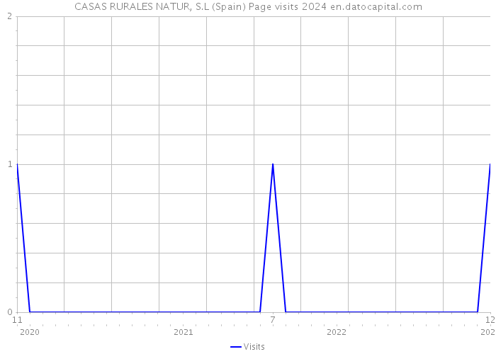 CASAS RURALES NATUR, S.L (Spain) Page visits 2024 