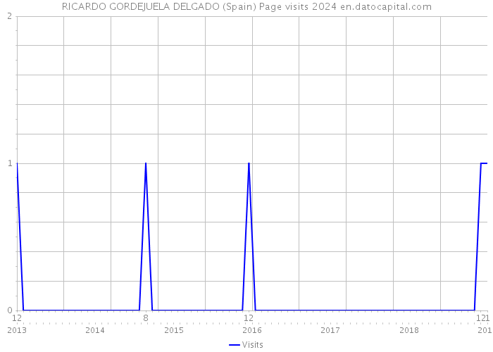 RICARDO GORDEJUELA DELGADO (Spain) Page visits 2024 