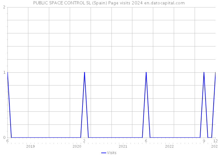 PUBLIC SPACE CONTROL SL (Spain) Page visits 2024 