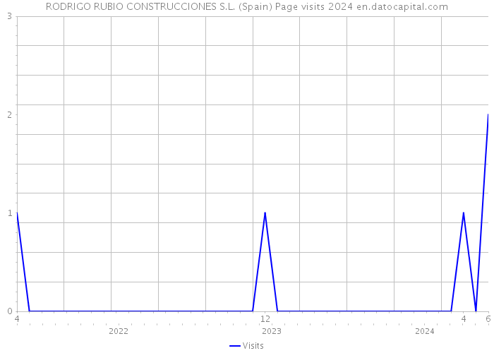 RODRIGO RUBIO CONSTRUCCIONES S.L. (Spain) Page visits 2024 