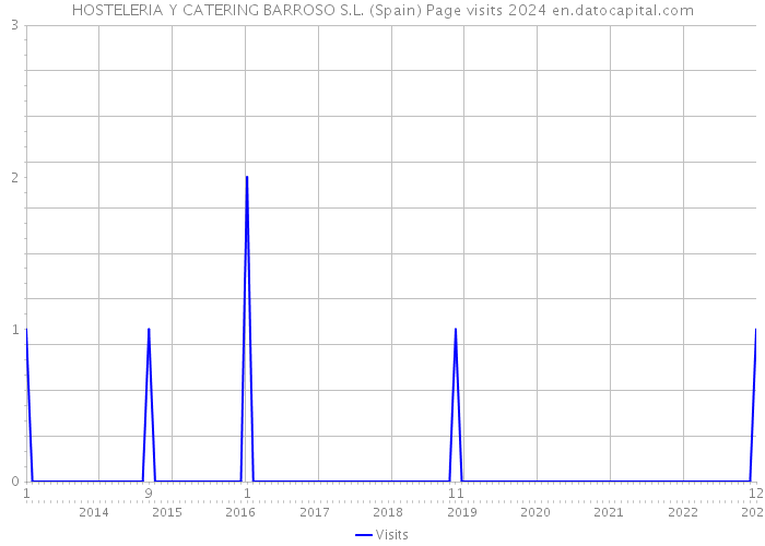 HOSTELERIA Y CATERING BARROSO S.L. (Spain) Page visits 2024 