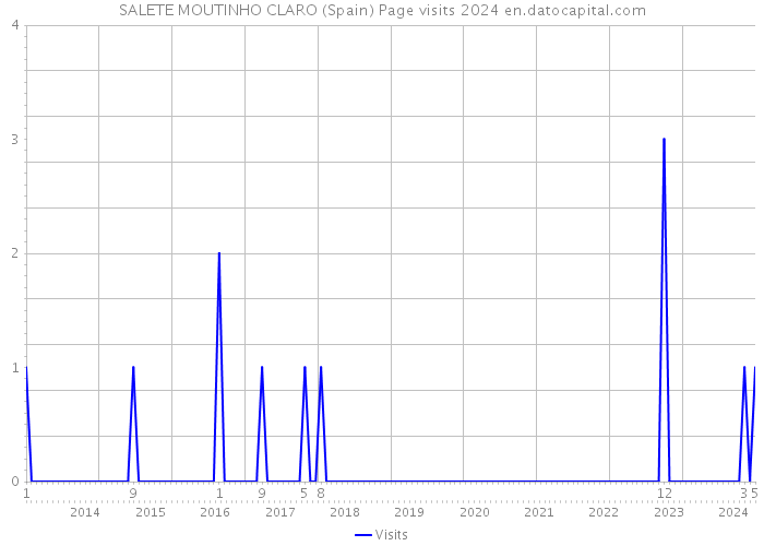 SALETE MOUTINHO CLARO (Spain) Page visits 2024 