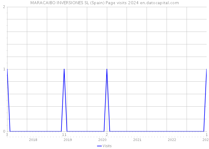 MARACAIBO INVERSIONES SL (Spain) Page visits 2024 