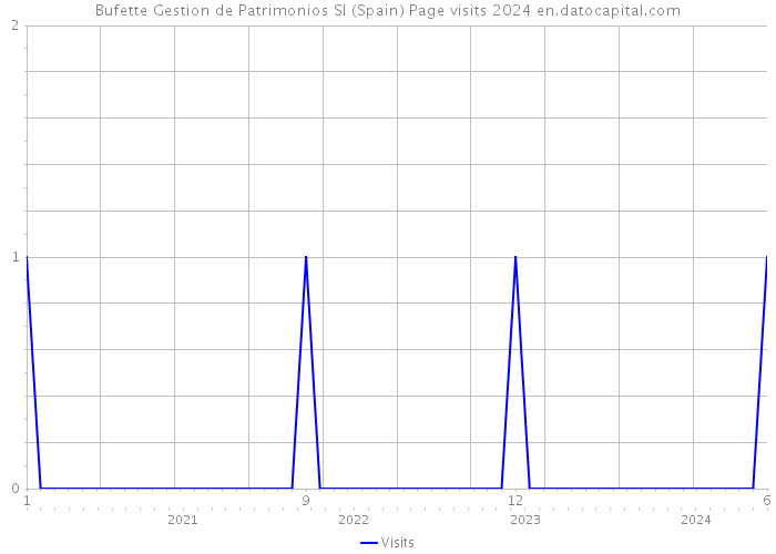 Bufette Gestion de Patrimonios Sl (Spain) Page visits 2024 