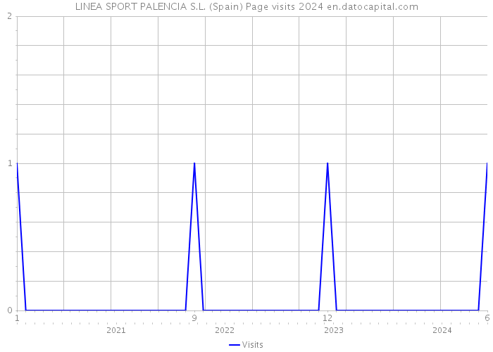 LINEA SPORT PALENCIA S.L. (Spain) Page visits 2024 