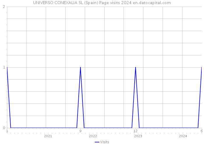 UNIVERSO CONEXALIA SL (Spain) Page visits 2024 