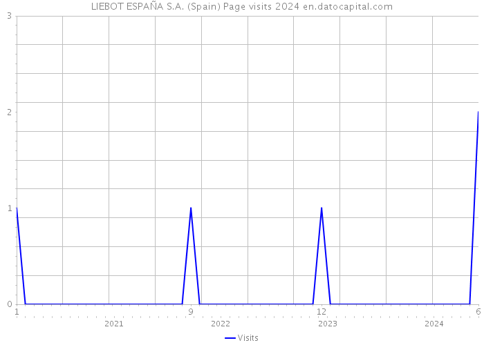 LIEBOT ESPAÑA S.A. (Spain) Page visits 2024 