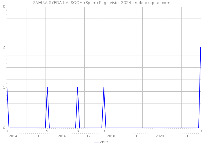 ZAHIRA SYEDA KALSOOM (Spain) Page visits 2024 