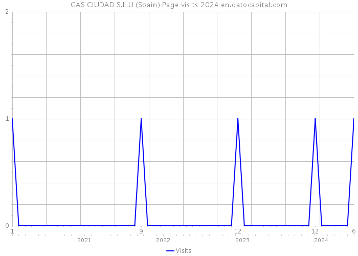 GAS CIUDAD S.L.U (Spain) Page visits 2024 