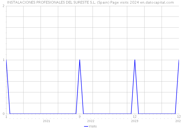 INSTALACIONES PROFESIONALES DEL SURESTE S.L. (Spain) Page visits 2024 