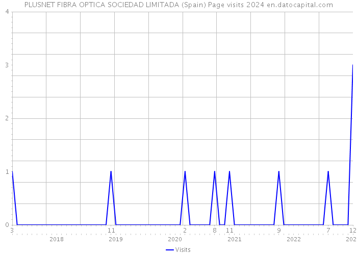 PLUSNET FIBRA OPTICA SOCIEDAD LIMITADA (Spain) Page visits 2024 