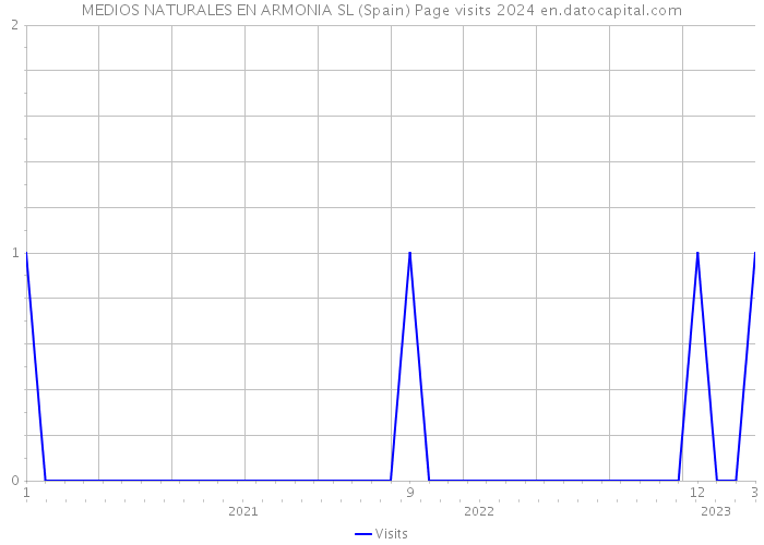 MEDIOS NATURALES EN ARMONIA SL (Spain) Page visits 2024 