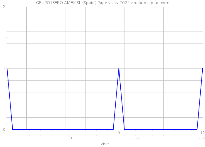 GRUPO IBERO AMEX SL (Spain) Page visits 2024 