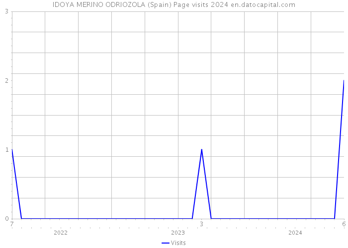 IDOYA MERINO ODRIOZOLA (Spain) Page visits 2024 