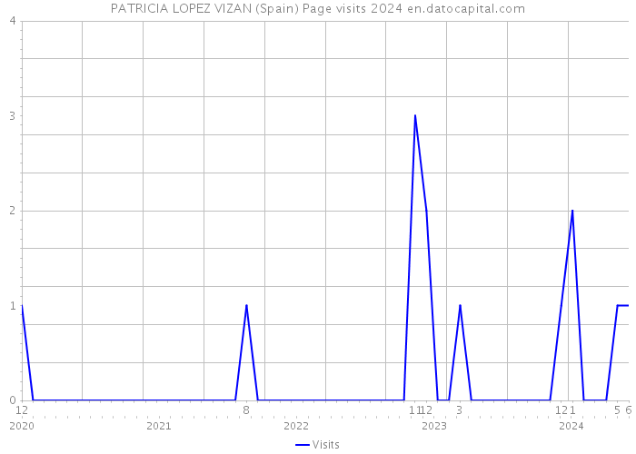 PATRICIA LOPEZ VIZAN (Spain) Page visits 2024 