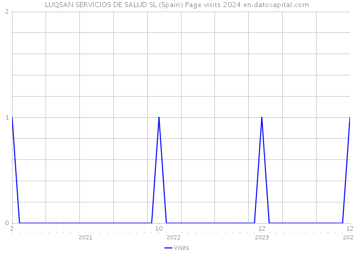 LUQSAN SERVICIOS DE SALUD SL (Spain) Page visits 2024 
