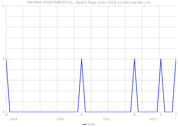 MAXIMA INVESTMENTS S.L. (Spain) Page visits 2024 