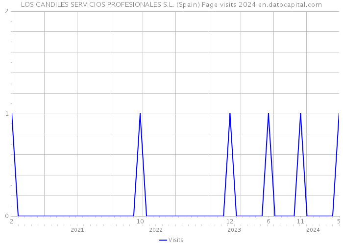 LOS CANDILES SERVICIOS PROFESIONALES S.L. (Spain) Page visits 2024 