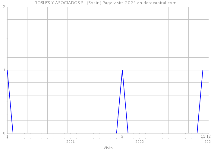 ROBLES Y ASOCIADOS SL (Spain) Page visits 2024 