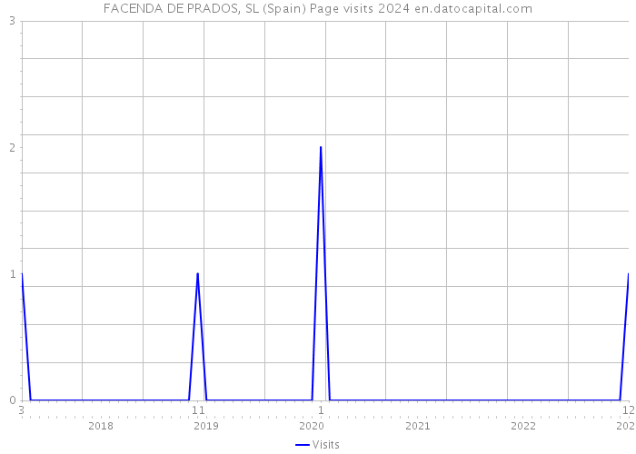 FACENDA DE PRADOS, SL (Spain) Page visits 2024 