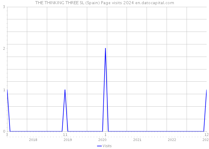 THE THINKING THREE SL (Spain) Page visits 2024 