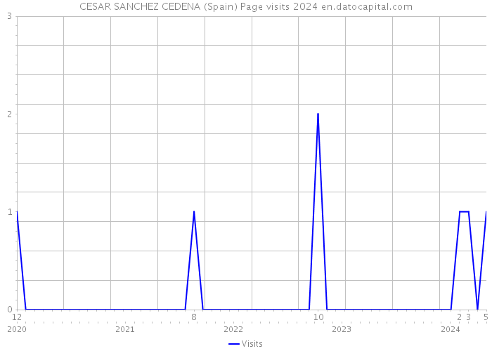 CESAR SANCHEZ CEDENA (Spain) Page visits 2024 