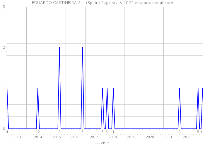EDUARDO CASTINEIRA S.L. (Spain) Page visits 2024 