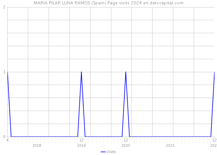 MARIA PILAR LUNA RAMOS (Spain) Page visits 2024 