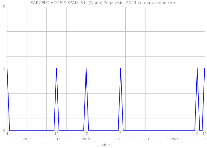 BARCELO HOTELS SPAIN S.L. (Spain) Page visits 2024 