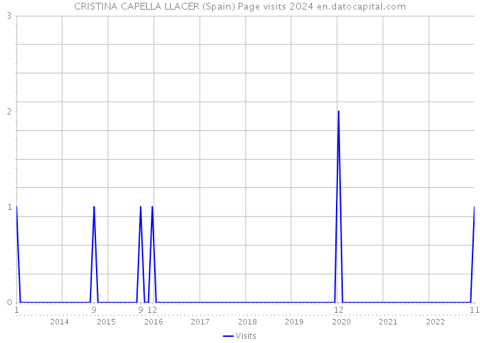 CRISTINA CAPELLA LLACER (Spain) Page visits 2024 