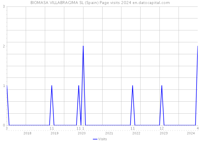 BIOMASA VILLABRAGIMA SL (Spain) Page visits 2024 