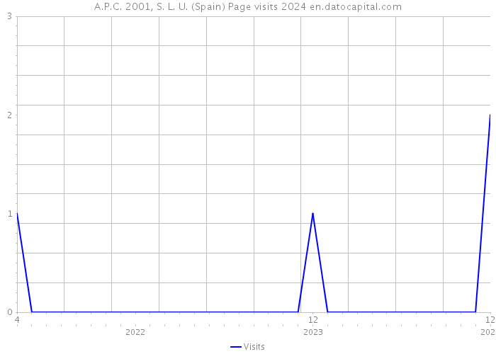 A.P.C. 2001, S. L. U. (Spain) Page visits 2024 