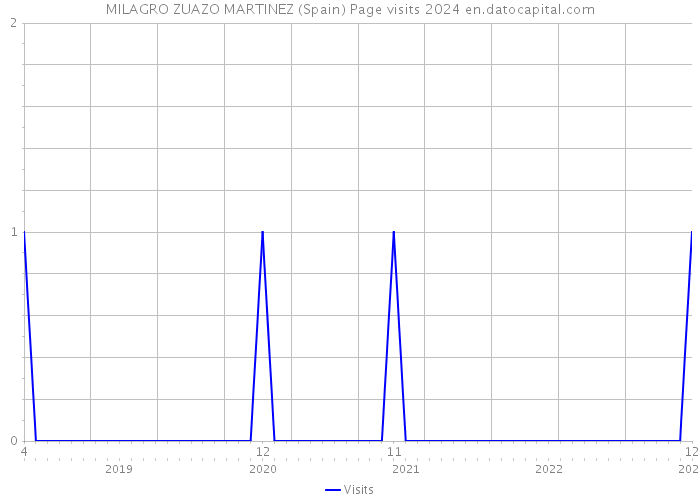 MILAGRO ZUAZO MARTINEZ (Spain) Page visits 2024 