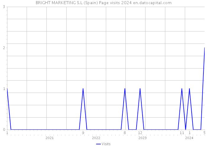 BRIGHT MARKETING S.L (Spain) Page visits 2024 