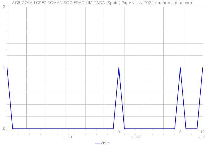 AGRICOLA LOPEZ ROMAN SOCIEDAD LIMITADA (Spain) Page visits 2024 