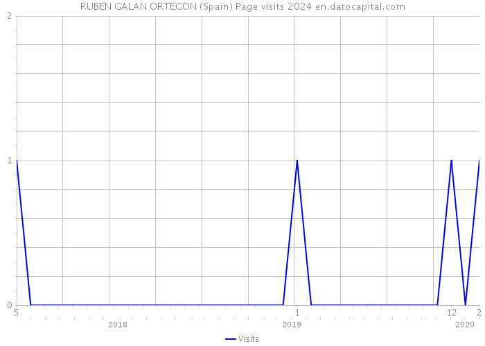 RUBEN GALAN ORTEGON (Spain) Page visits 2024 