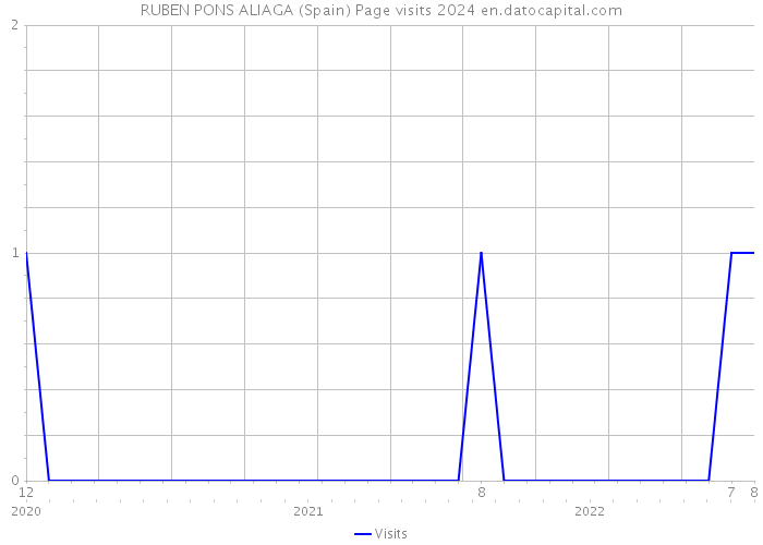 RUBEN PONS ALIAGA (Spain) Page visits 2024 