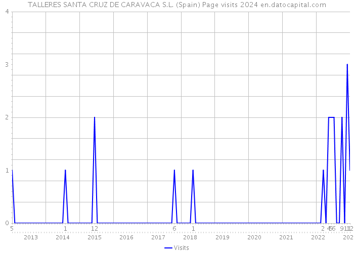 TALLERES SANTA CRUZ DE CARAVACA S.L. (Spain) Page visits 2024 